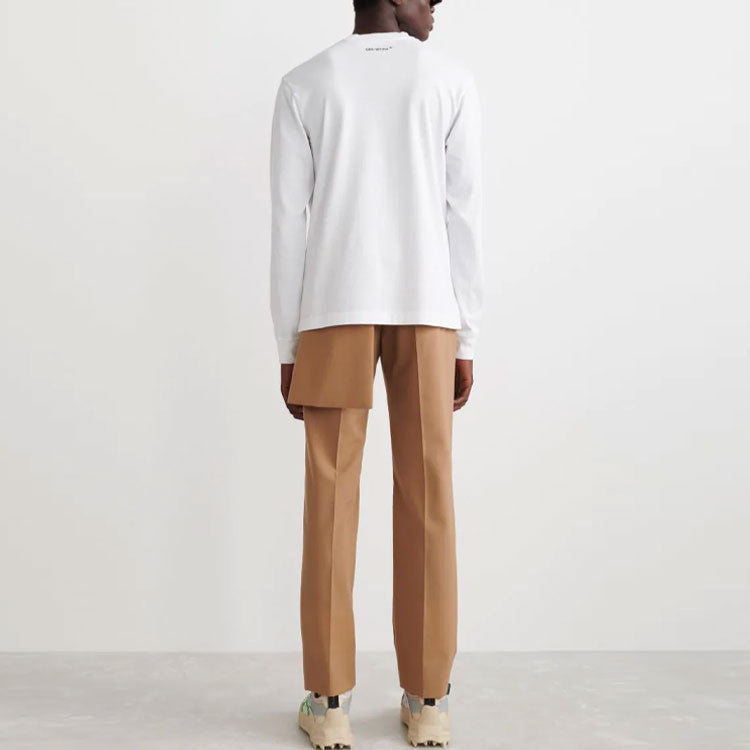 Off-White SS22 Mona Lisa Long Sleeves Ordinary Version White OMAB064C99JER0060145