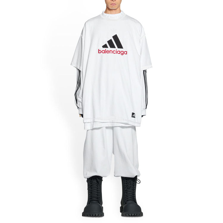 Balenciaga x adidas Oversized T-Shirt 'White' 731769TNVA69065