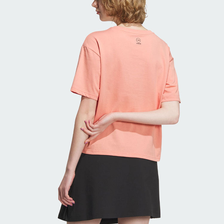 (WMNS) adidas Neo Graphic Short Sleeve T-Shirt Asia Sizing 'Pink' IK5152