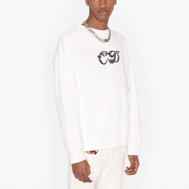 Dior x Kenny Scharf CD Embroidery Crew 'White' 193J687A0531-C089