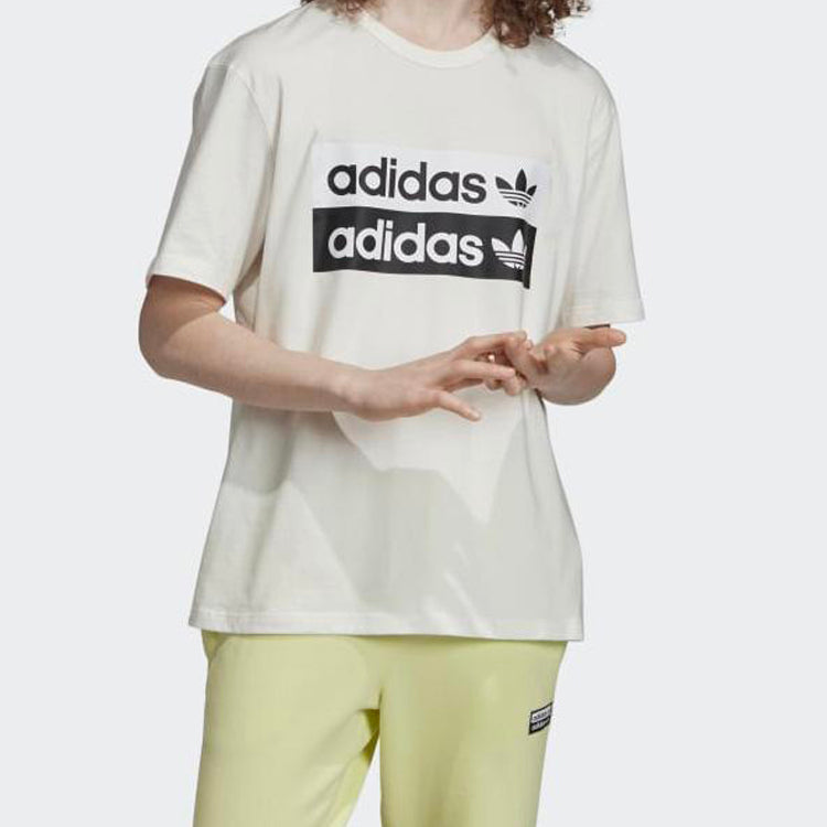adidas originals Vocal Logo Tee Printing Short Sleeve White ED7195