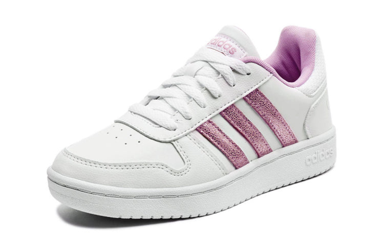 (GS) adidas adidas Hoops 2.0 J 'White Clear Lilac' FY8914