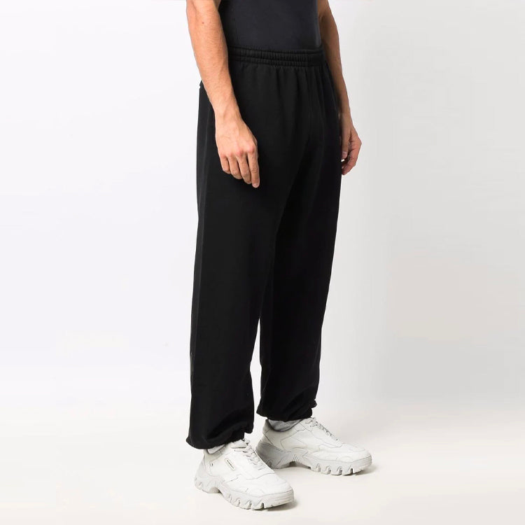 Men's Off-White SS22 Diagonal Stripes Bundle Feet Sports Pants/Trousers/Joggers Black OMCH029C99FLE0011010