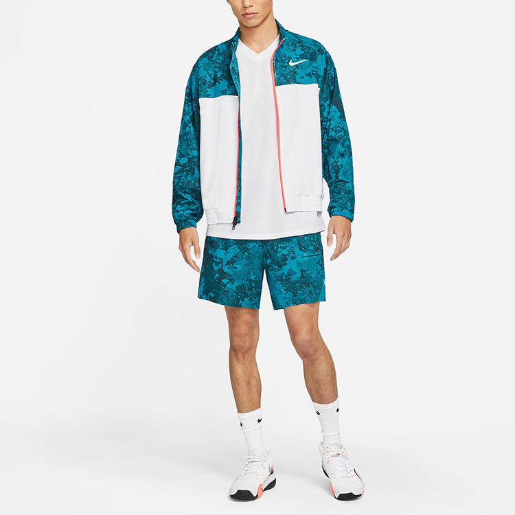 Nike Court Splicing Tennis Sports Jacket Green Dark green DA4063-301