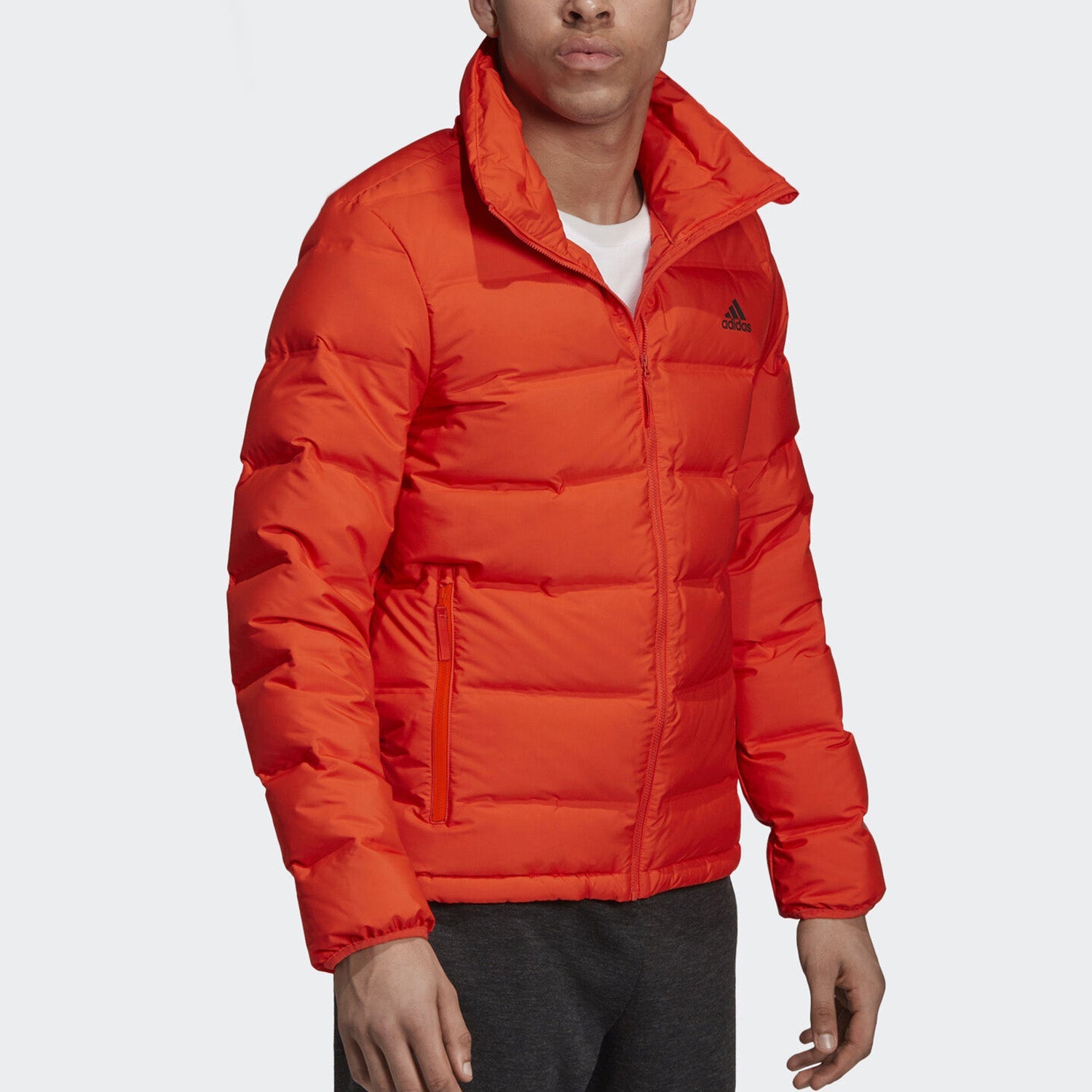 adidas Outdoor waterproof Sports Stay Warm Stand Collar Down Jacket Orange DZ1448