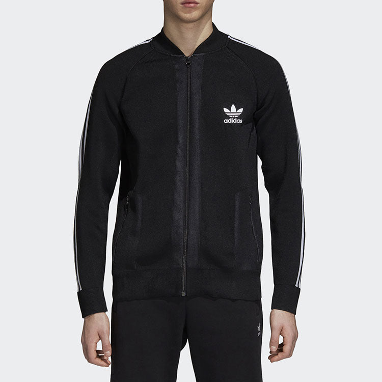 adidas originals BF Knit TT Track Jacket Black DH5758