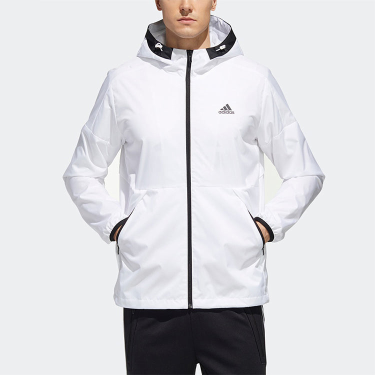 adidas Mh Wb Clean Athleisure Casual Sports Jacket White GF3976