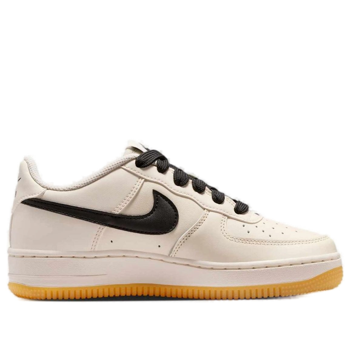 (GS) Nike Air Force 1 Low LV8 'Soft Pearl Gum Black' HQ1911-002