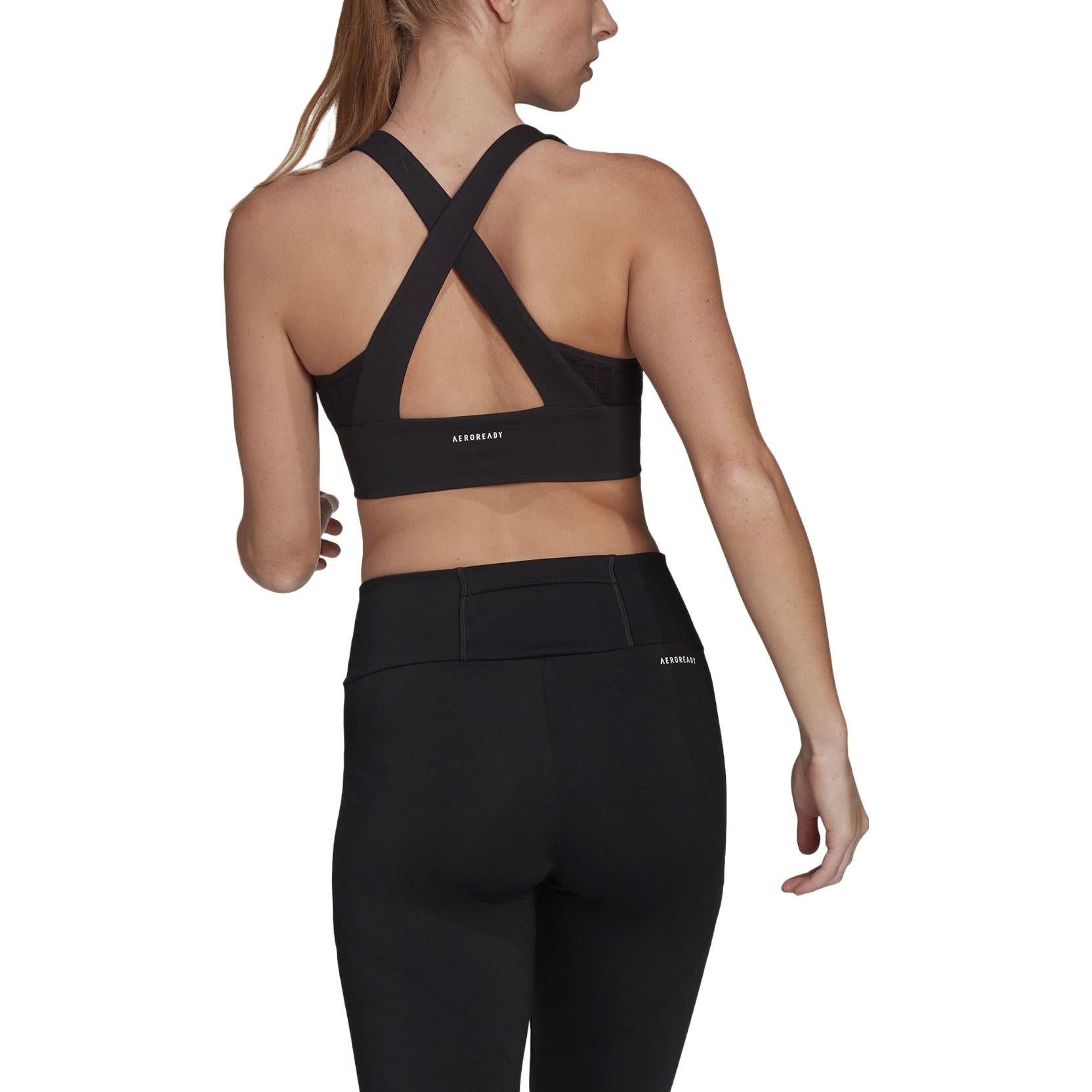 (WMNS) adidas Designed To Move AEROREADY Bra Asia Sizing 'Black' GN8334