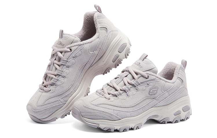 (WMNS) Skechers D'Lites 1.0 'White' 149265-LAV