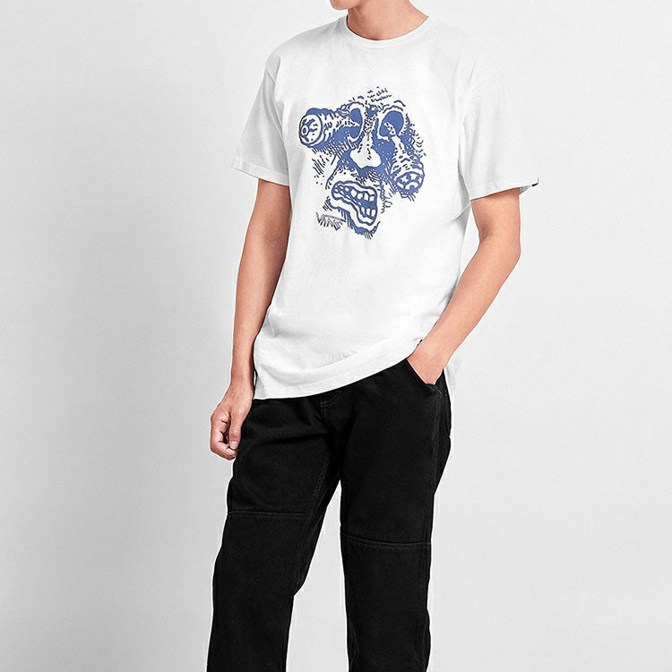 Men's Vans Rowan Pattern Printing Short Sleeve White VN0A4MQQWHT