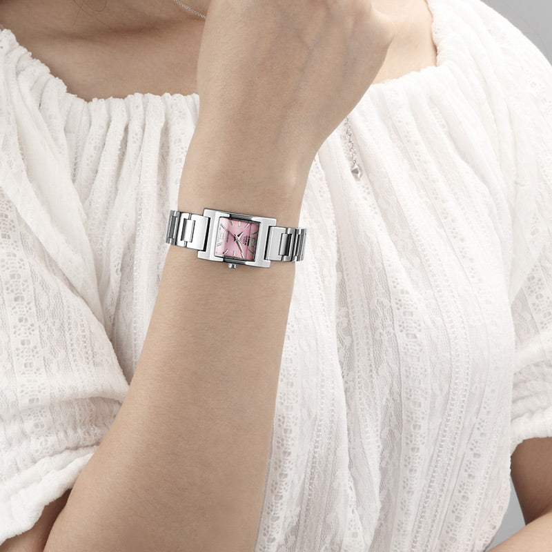 CASIO Stainless Steel Strap Quartz Waterproof Pink Dial Pink Analog LTP-1283D-4A