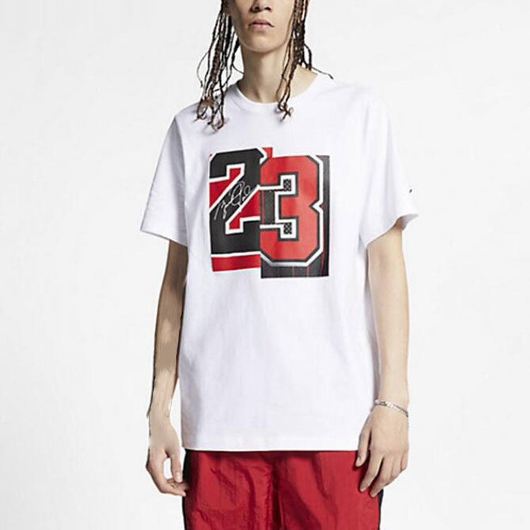 Air Jordan Basketball Sports Round Neck Short Sleeve White CZ2349-100