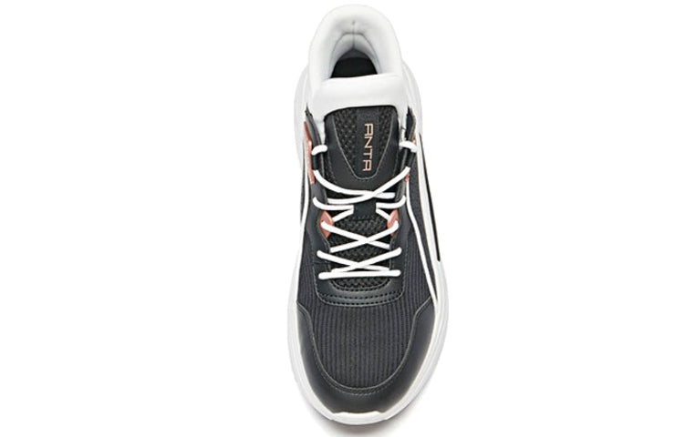 (WMNS) ANTA Life Series Sneakers 'Black White Gold' 12938830-1