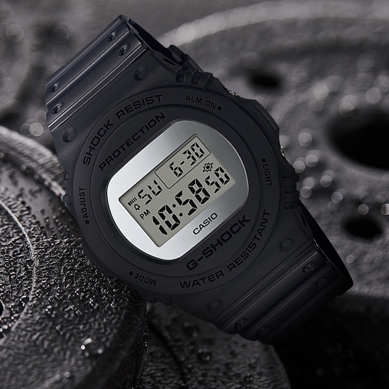 CASIO G-Shock Digital 'Black Silver' DW-5700BBMA-1