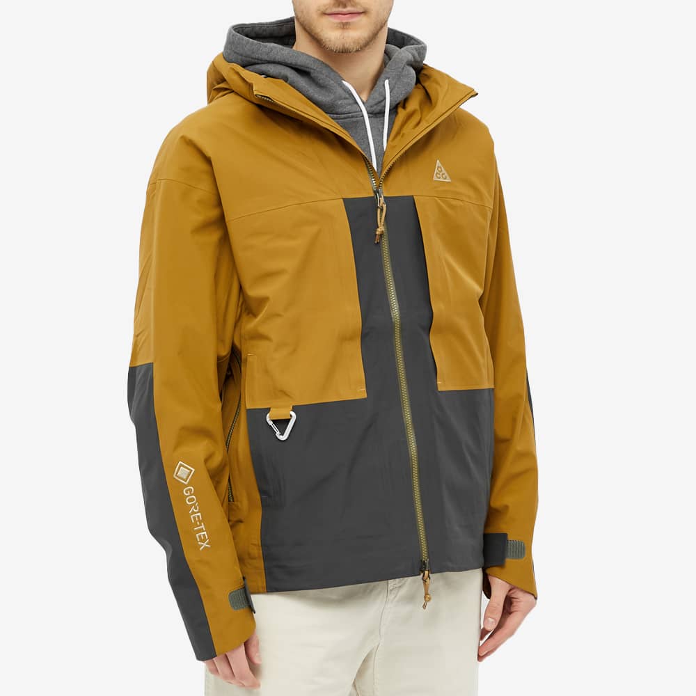 Nike ACG Gore-tex Windproof Casual Sports Hooded Jacket Brown CV0634-216