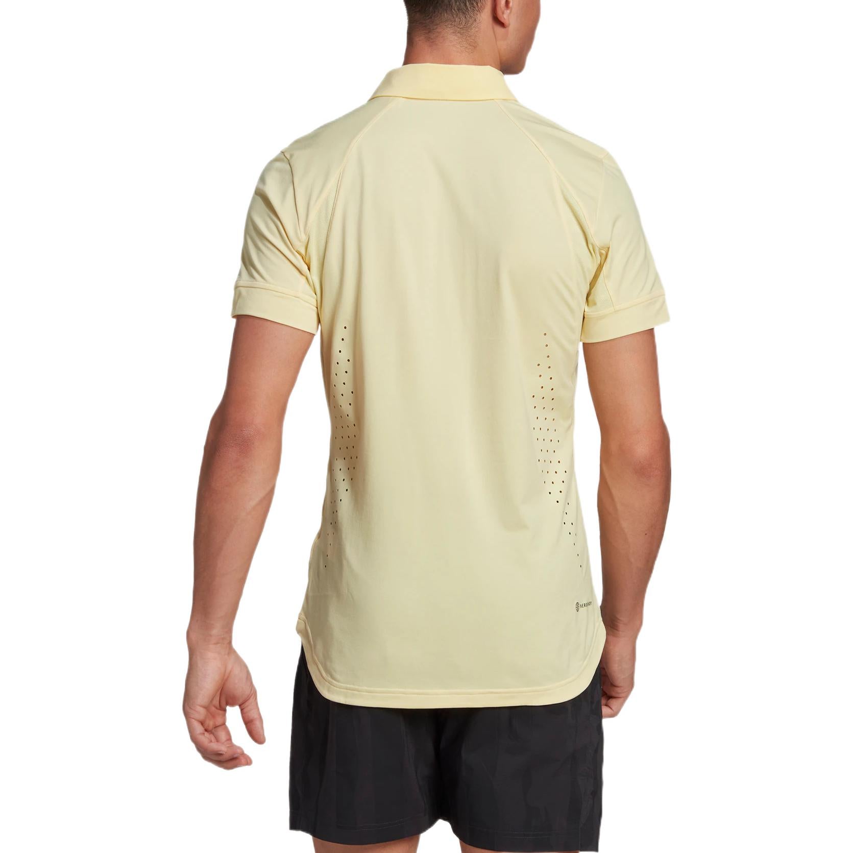 adidas Printing Brand Logo Short Sleeve Polo Shirt Yellow HG3129
