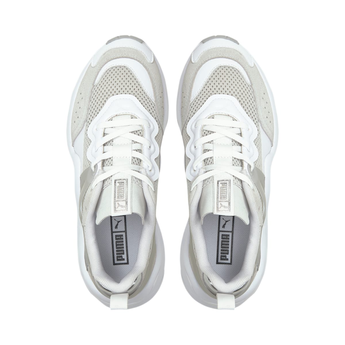 (WMNS) PUMA Rise Mono 'White Grey' 373947-01