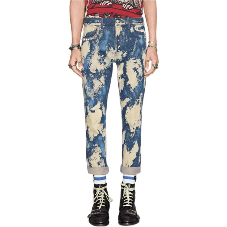 Gucci Bleached Denim Punk Trousers 'Blue' 452428-XR364-4494