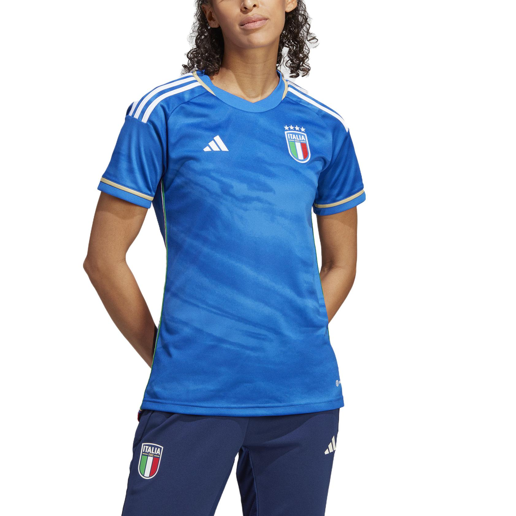 (WMNS) adidas Italy 23 Home Jersey 'Blue' HT1613