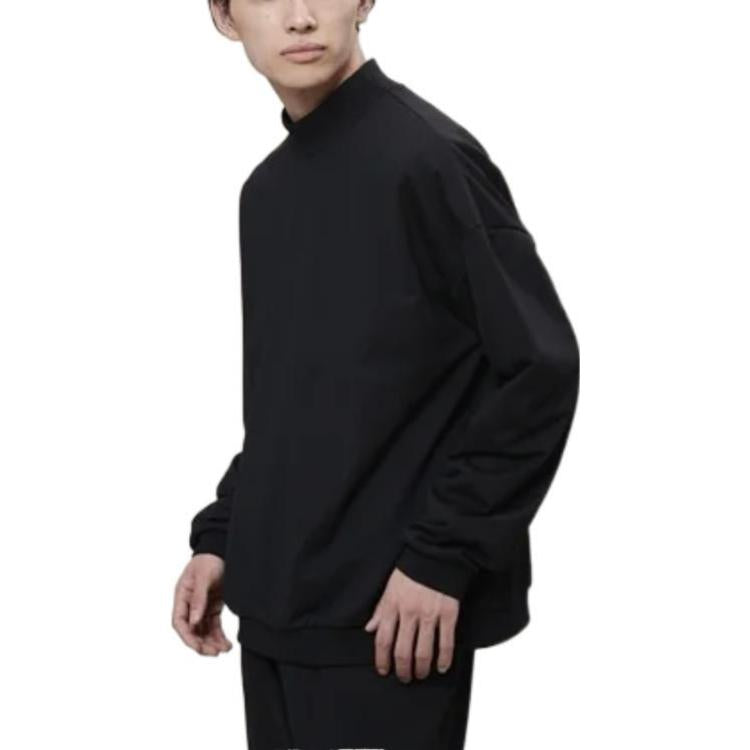 New Balance MET24 Mock Neck Sweat Asia Sizing 'Black' AMT25003-BK