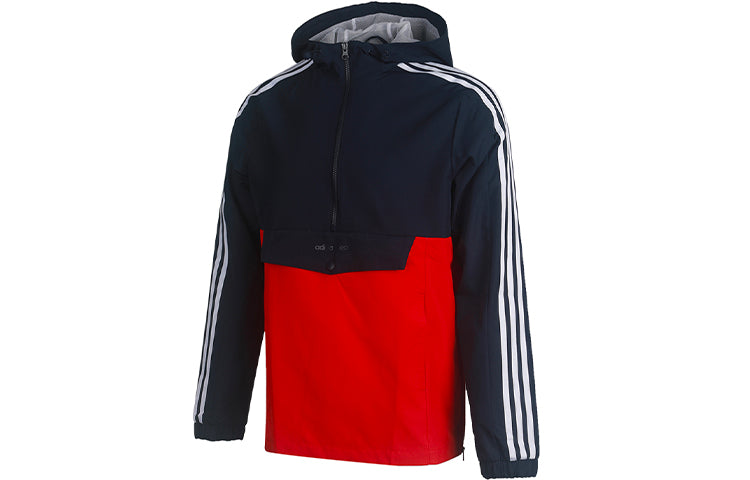 adidas neo Casual Windproof Sports Hooded Jacket Blue GJ8952