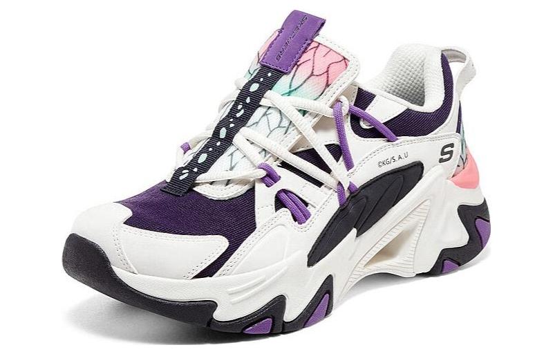 (WMNS) Skechers x Demon Slayer 'White Black Purple' 800005-NTMT