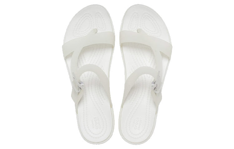 (WMNS) Crocs Tulum Slides 'Translucent White' 207173-159