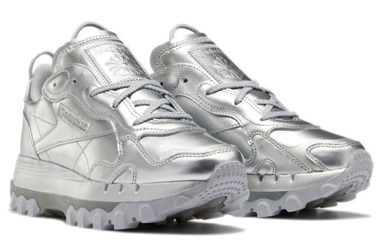 (WMNS) Reebok Cardi B x Classic Leather 'Silver Metallic Pewter' GW2632