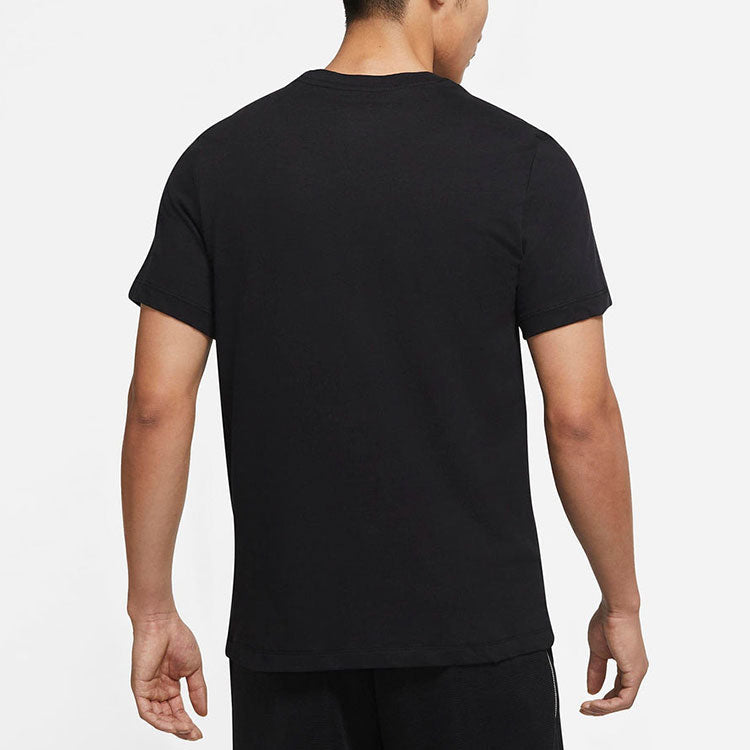 Nike LeBron Pattern Printing Round Neck Short Sleeve Black DN2902-010