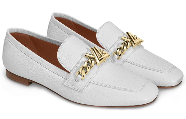 (WMNS) LOUIS VUITTON Upper Case Loafers 'White' 1A676M