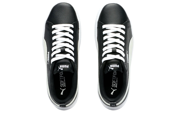 (WMNS) PUMA Smash Platform Leather 'Black' 366487-11