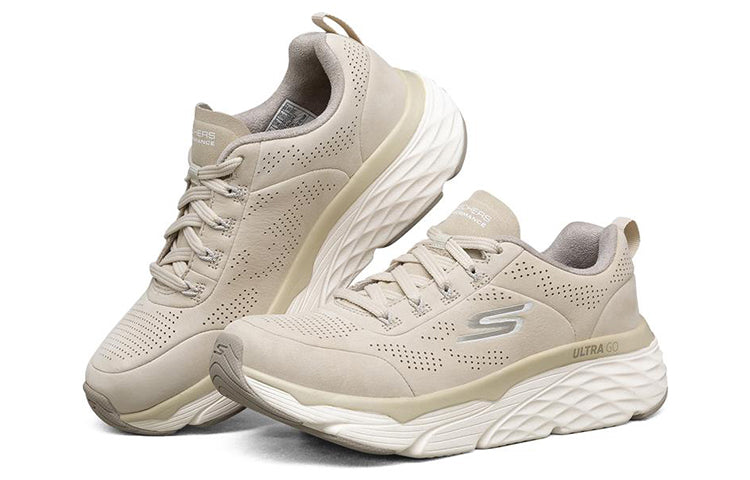 (WMNS) Skechers Max Cushioning Elite Low-Top Gray/Chestnut 128048-TPE