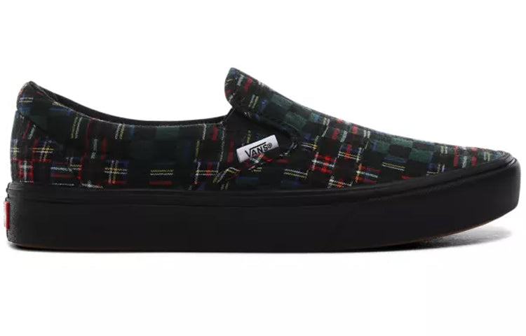 Vans Comfycush Slip-On 'Plaid Checkerboard - Green' VN0A3WMDTFO