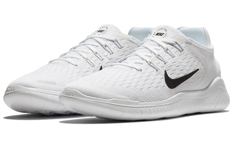 (WMNS) Nike Free RN 2018 'White Black' 942837-100
