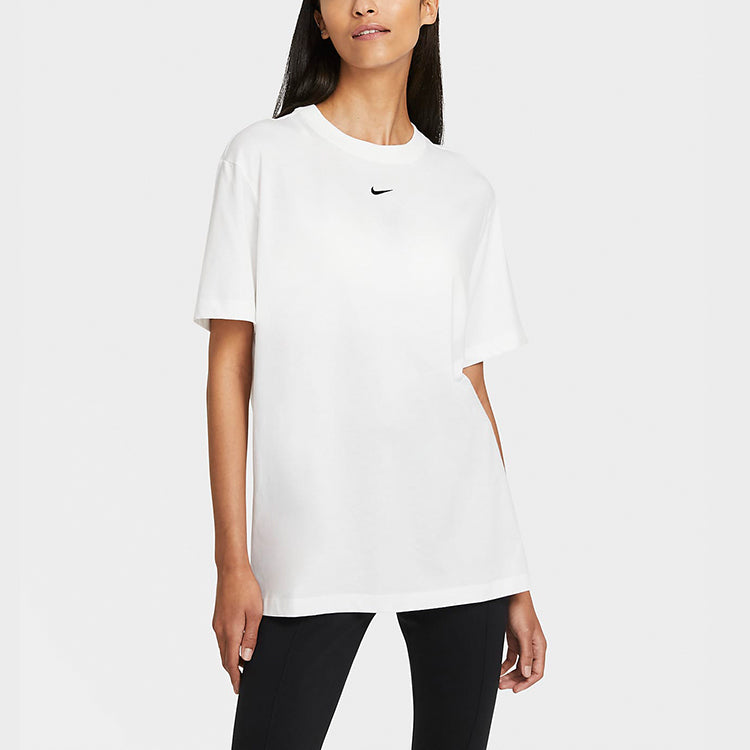 (WMNS) Nike Sportswear Oversized Short-Sleeve Top 'White' DH4255-100