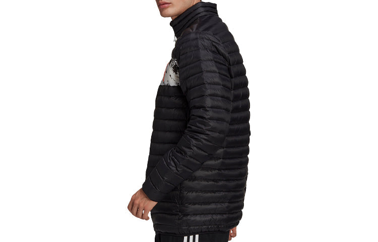 adidas Juventus Soccer/Football Sports Down Jacket Black FR4206