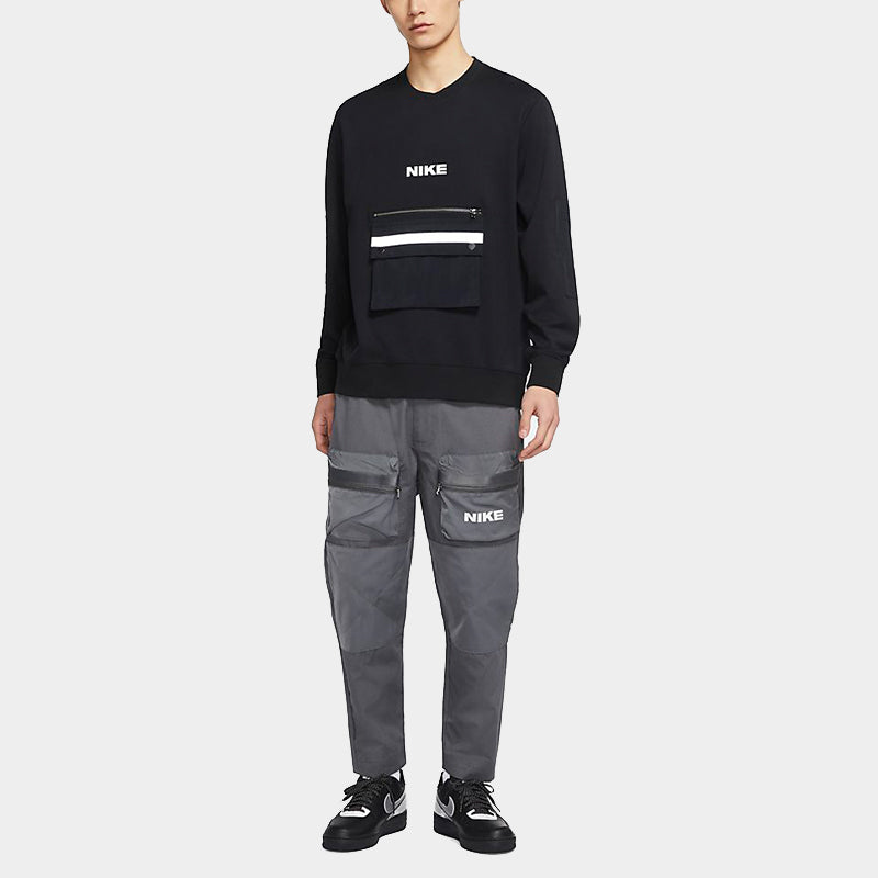 Nike MENS Sportswear City Made Sports Casual Reflective Crew-neck Black DA0070-010
