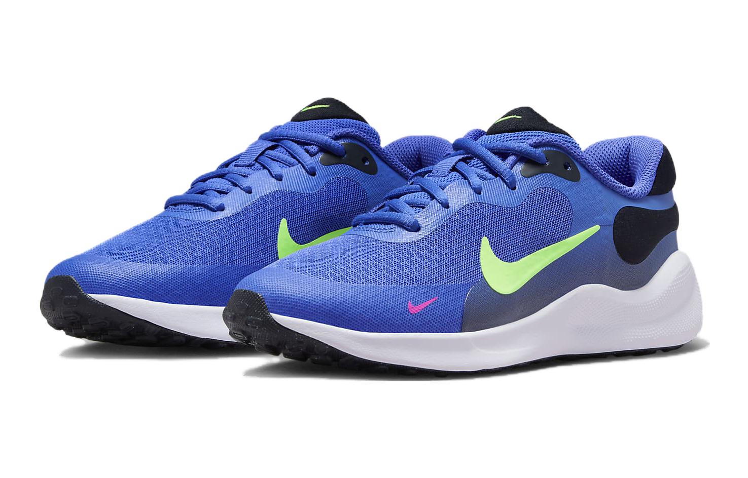 (GS) Nike Revolution 7 'Ultramarine Lime Blast' FB7689-500