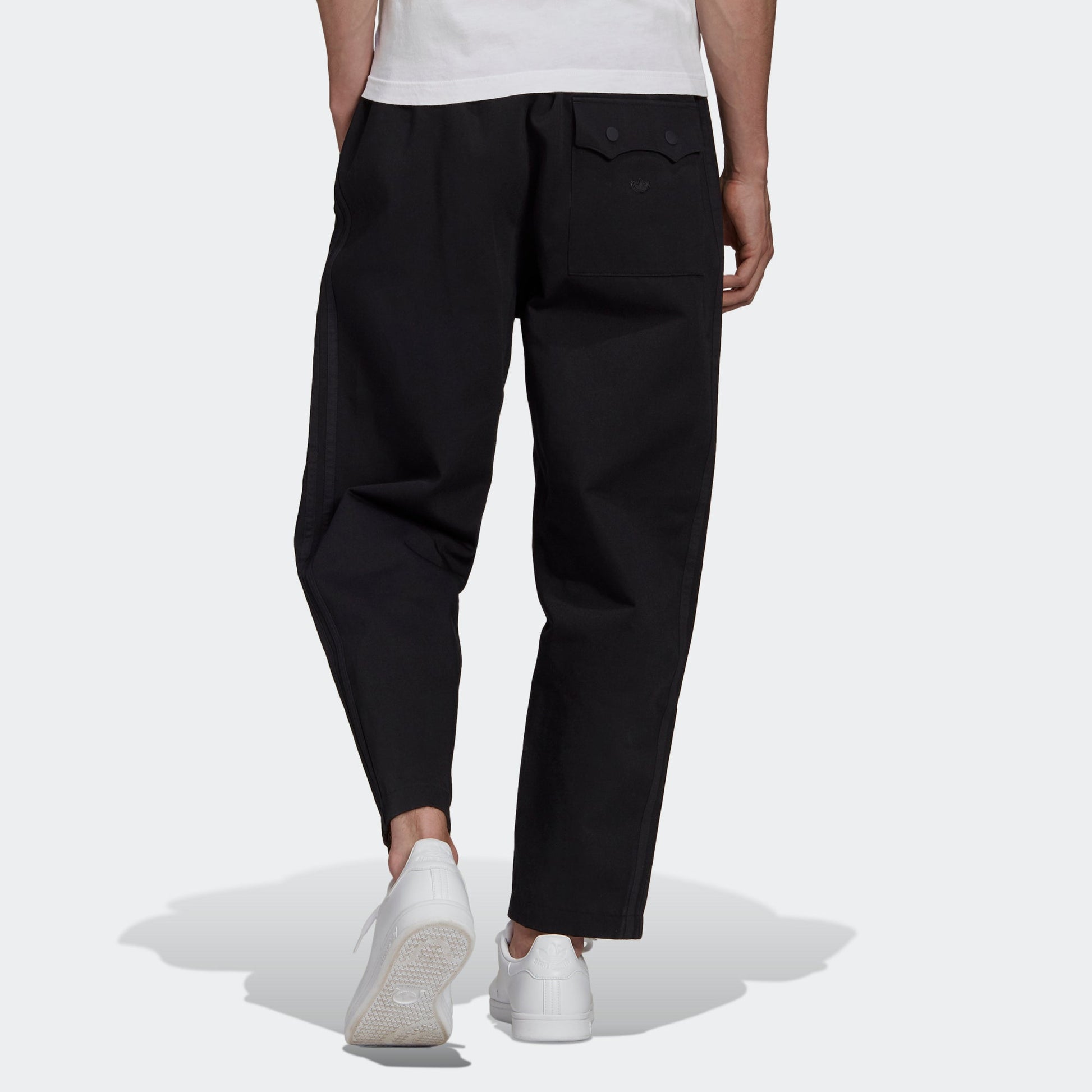 Men's adidas originals C Twill Pant Solid Color Loose Straight Casual Pants/Trousers Autumn Black H11371