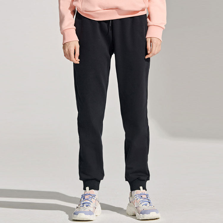 (WMNS) Fila Sports Casual Bundle Feet Pants Black T11W113601F-BK