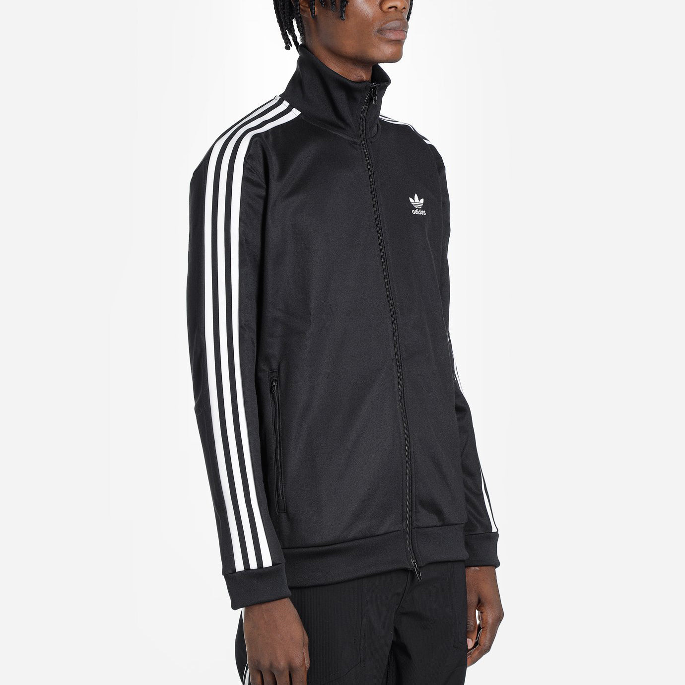 adidas originals logo Long Sleeves Sports Jacket Black CW1250