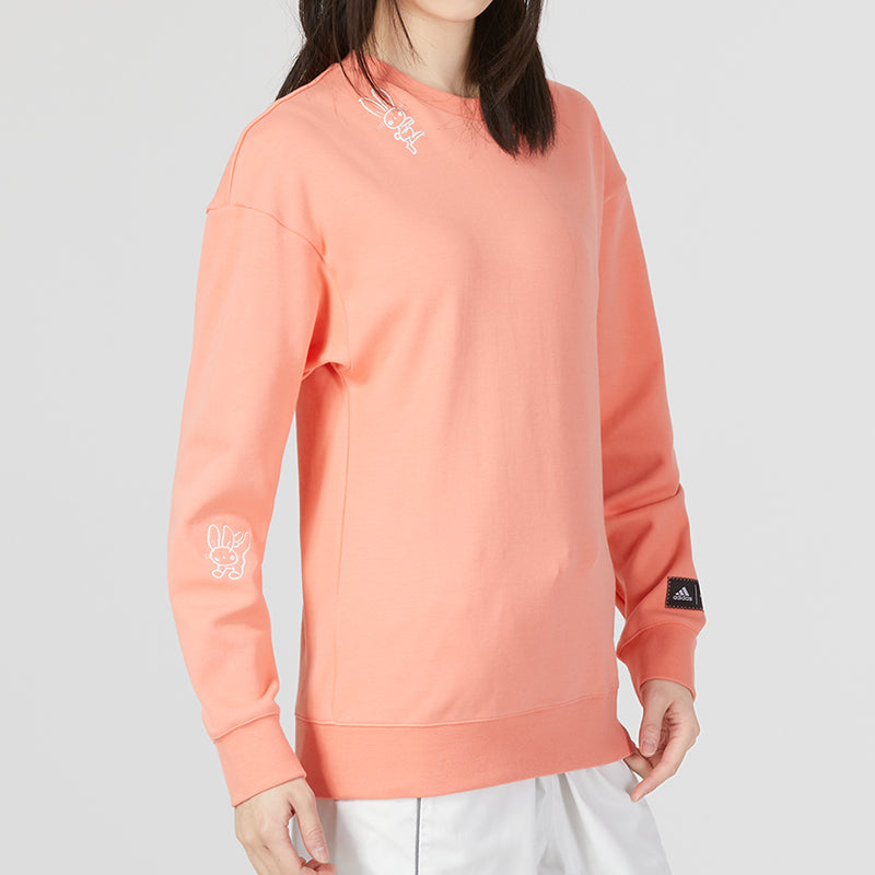 (WMNS) adidas Graphic Sweaters 'Orange' HZ3003