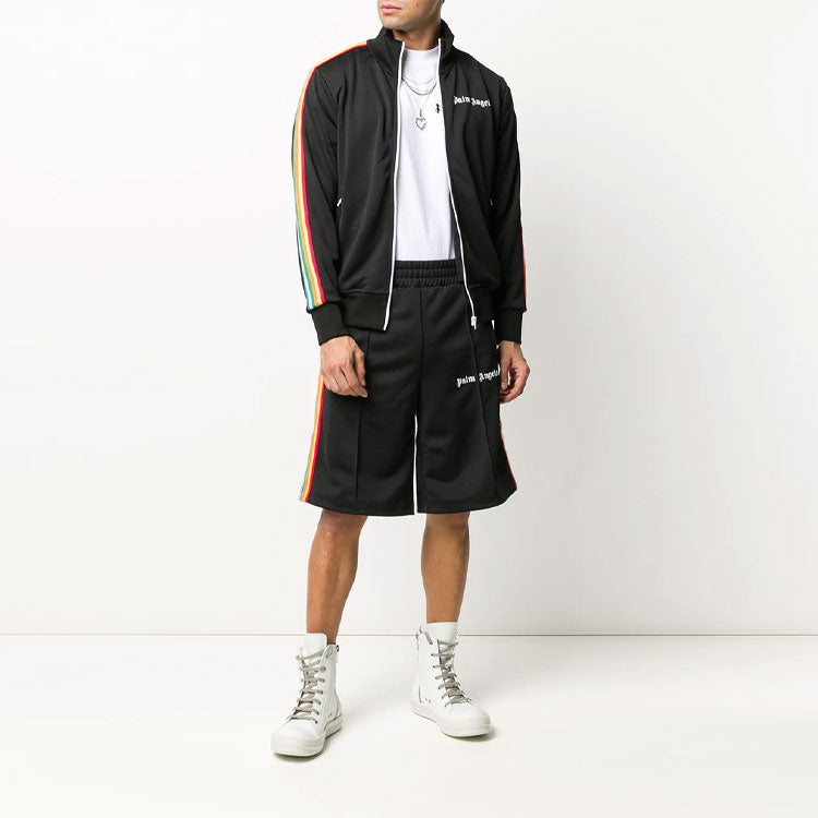 Palm Angels Rainbow Track Short 'Black' PMCB011E20FAB0061084