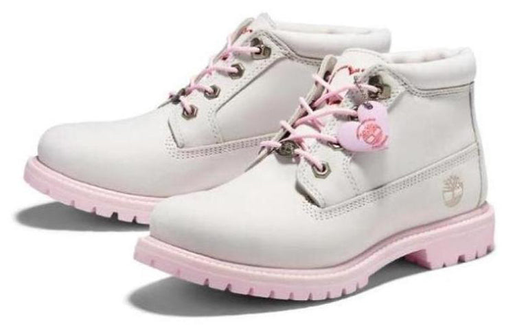 (WMNS) Timberland Womens Nellie Chukka Double Waterproof Boot 'White Pink' A28H7143
