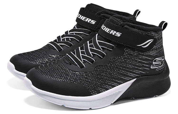 (GS) Skechers Microspec Rejoice Racer 'Black White' 303070L-BLK