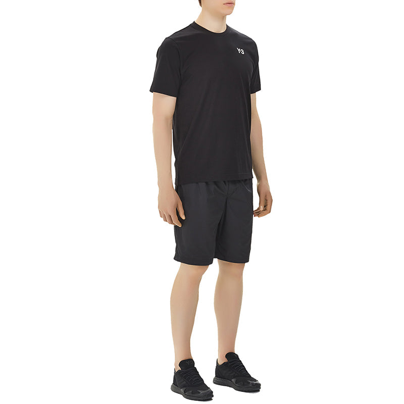 Y-3 Round Neck Pullover Printing Short Sleeve Unisex Black FN5721