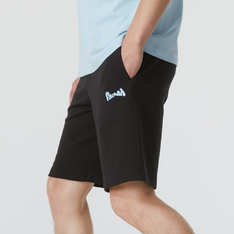 PUMA Logo Casual Shorts 'Black' 628039-01