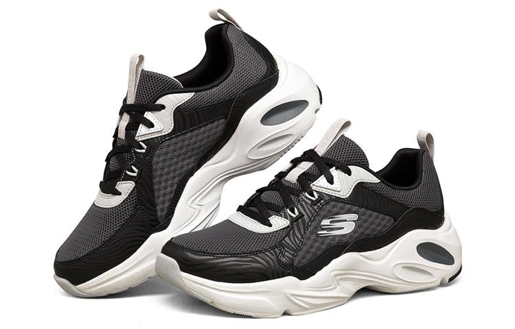 (WMNS) Skechers Stamina Airy Low-Top Running Shoes Black/White 149622-BKW