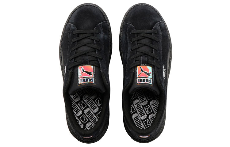(WMNS) PUMA Suede Platform Tracelight 'Black' 373695-01
